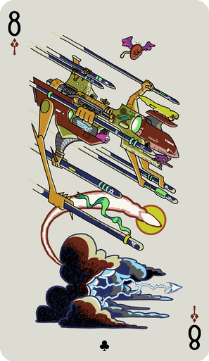 Eight of Batons Artwork
